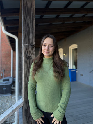 Misses Cozy Mock Neck Sweater in Two Colors