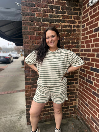 Misses Essential Stripe Shorts