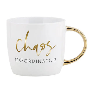 Gold Handle Coffee Mug-Chaos Coordinator