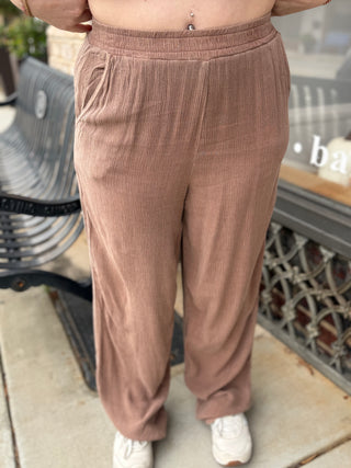 Misses Crinkle Relax Joggers in Two Colors