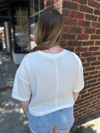 Misses Patch Star Top