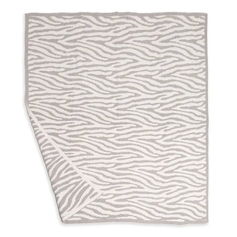 Just Another Cozy Blanket | Gray Zebra