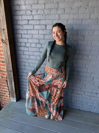 Misses Patchwork Maxi Skirt