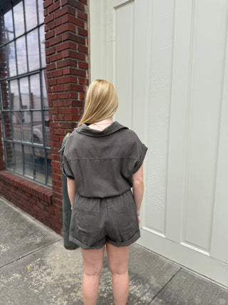 Misses Harvest Hue Romper in Two Colors