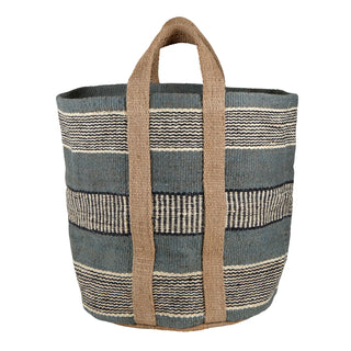 Jute Basket Bag | Grey