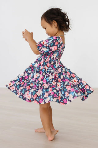 Mila & Rose Beauty in Bloom Smocked Ruffle Dress