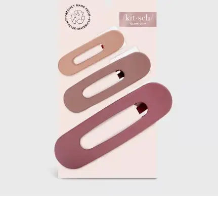 /kit·sch/ Flat Lay Claw Clip 3pk | Terracotta