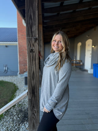 Misses Cowl Neck Top in Two Colors