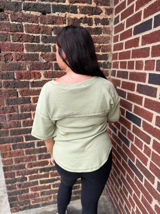 Misses Waffle Top in Two Colors