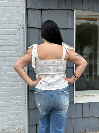 Misses Field of Daisies Top