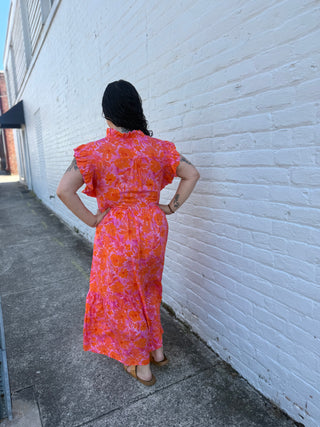 Misses Studio Tropical Midi Dress