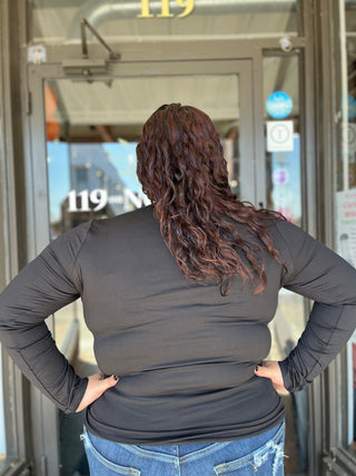 Curvy Long Sleeve Tee in two colors