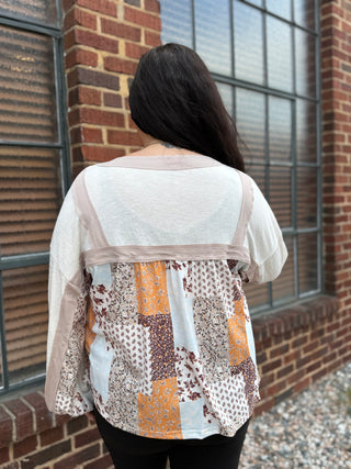 Misses Patchwork Top