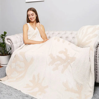 Just Another Cozy Blanket | Beige Coral