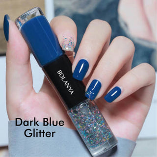 Paint Me Pretty Double Nail Polish | Blue Glitter