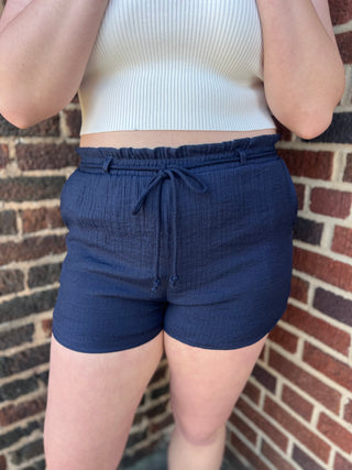 The Crinkled Draw String Shorts in 3 Colors