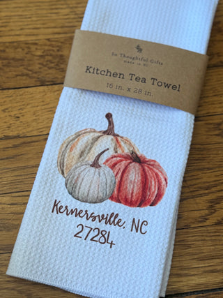 Fall Dish Towel | Pumpkins-Kernersville
