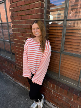 Misses Candyland Stripe Top