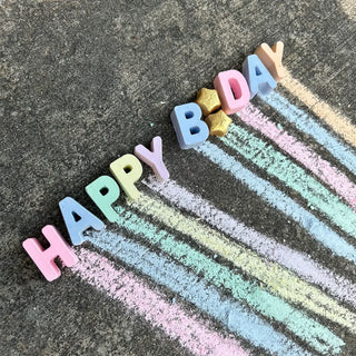 Happy Birthday Handmade Sidewalk Chalk