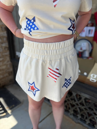 Misses Patriotic Skort Set