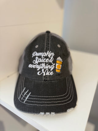 Pumpkin Spice and Everything Nice Trucker Hat