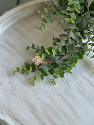 Clover Jeweled Brooch in Several Colors