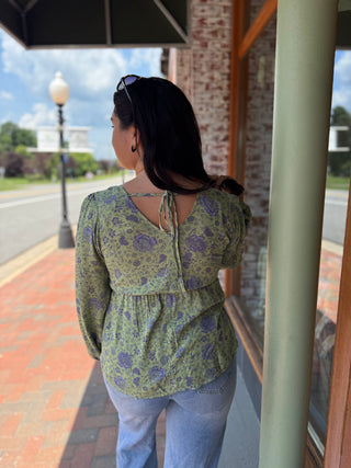 Misses Autumn Bloom Top in Two Colors