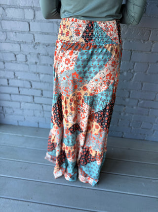 Misses Patchwork Maxi Skirt