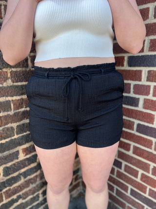 The Crinkled Draw String Shorts in 3 Colors