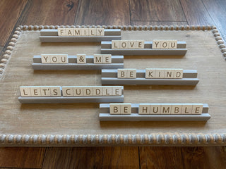 Wood Letter Table Sign