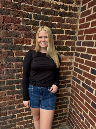 Misses Basic Long Sleeve Tee in 4 Colors