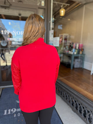 Misses Merry Sequin Sweater