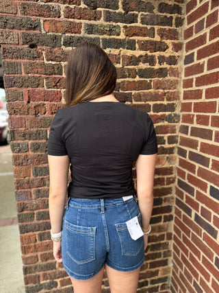 Misses Basic Short Sleeve Tee in Two Colors