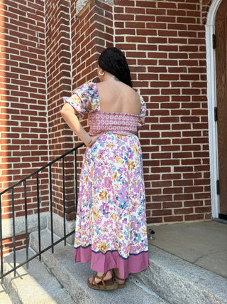 Misses Lavender Garden Party Midi
