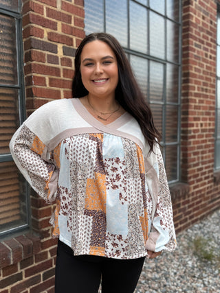 Misses Patchwork Top