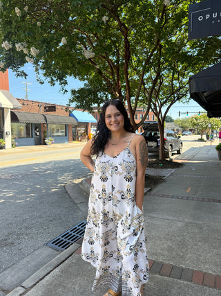Misses Summer Floral Jumpsuit