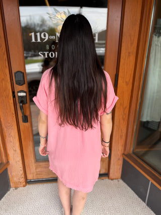 Studio Gauze Raw Edge Dress