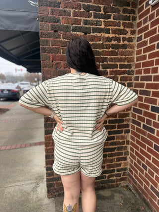 Misses Essential Stripe Shorts