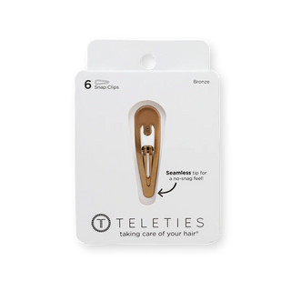 Teleties Snap Clip 6ct | Bronze