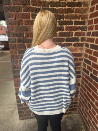 Misses Drifted Lines Sweater in Two Colors
