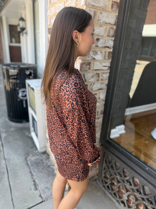 Misses Leopard 2PC Short Set