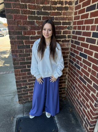 Misses Crinkle Wide Leg Pants