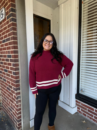 Misses Mock Neck Sweater