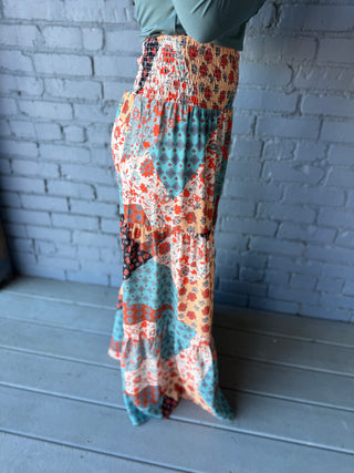 Misses Patchwork Maxi Skirt