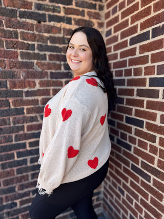 Curvy All My Heart Sweater