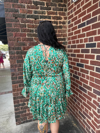 Curvy Autumn Leaves Dress