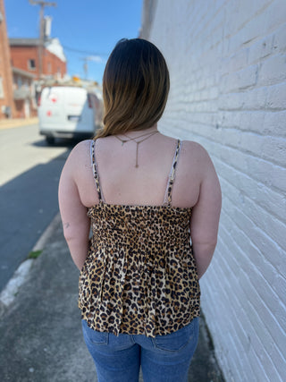 Misses Leopard Cami Tank Top