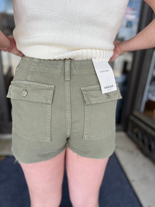 Misses Utility Denim Shorts