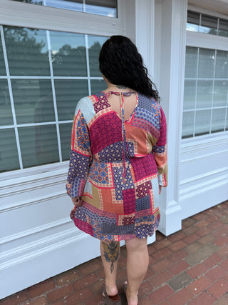 Misses Cranberry Bloom Dress