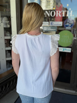 Misses Ivory Petal Top